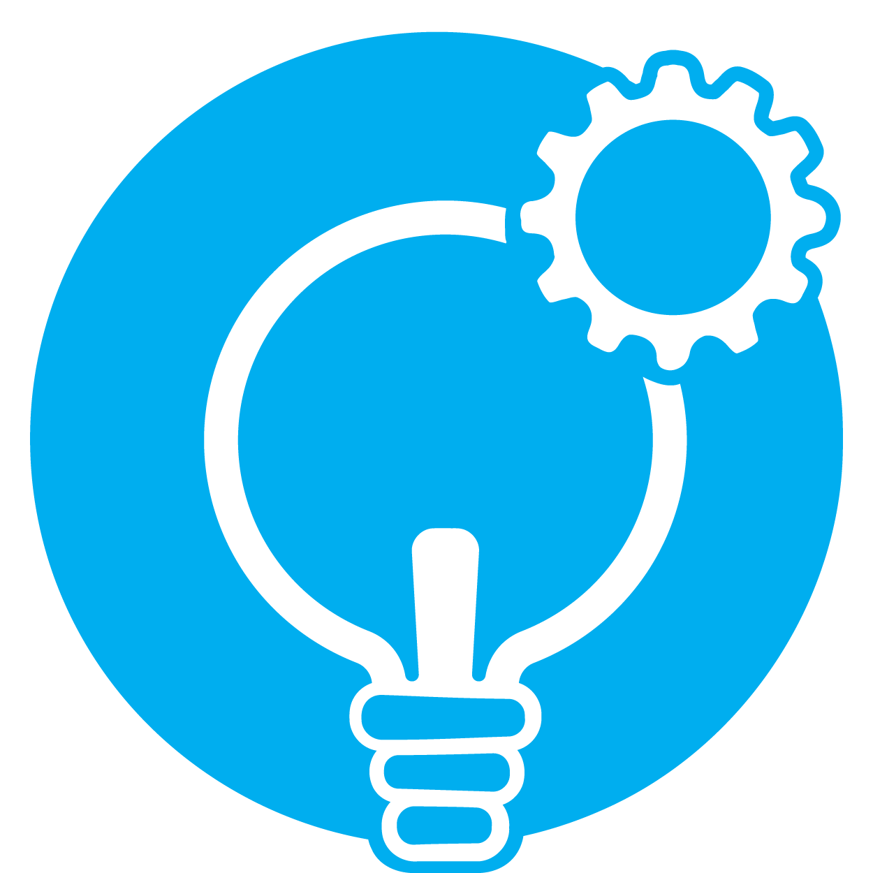 Lightbulb & gear icon
